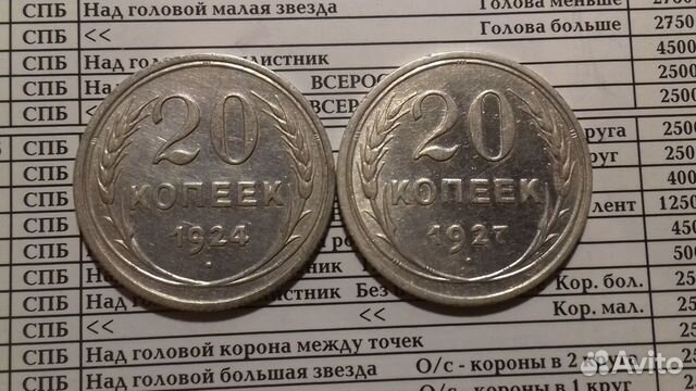 20копеек 1924-1930 года 20копеек 1924-1930 года