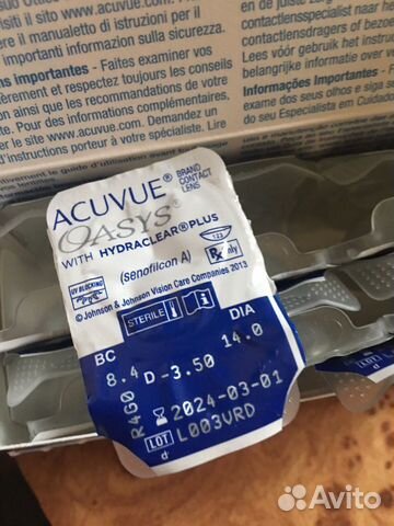 Линзы Acuvue oasys 10 шт