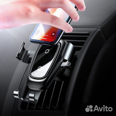 Автодержатель для телефона Baseus Metal Silver Автодержатель для телефона Baseus Metal Silver