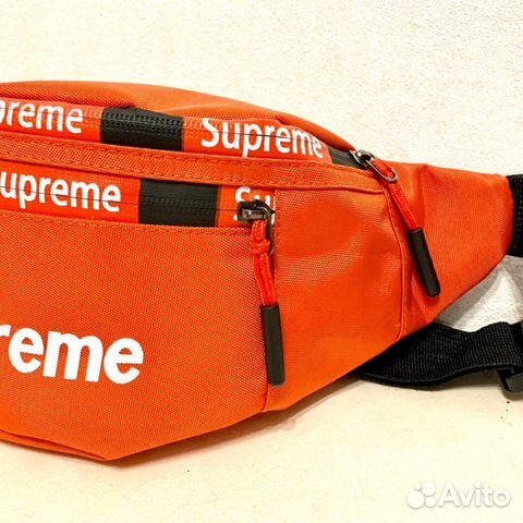 Новая поясная сумка Supreme red Новая поясная сумка Supreme red