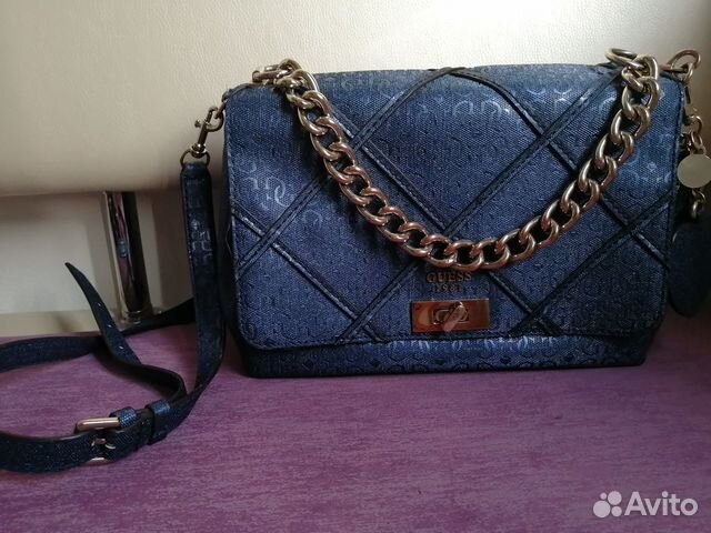 Сумка синяя Guess