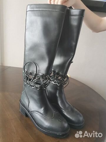 Сапоги детские кожа