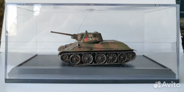 Готовая модель в коробке танк Т-34-76 1/72