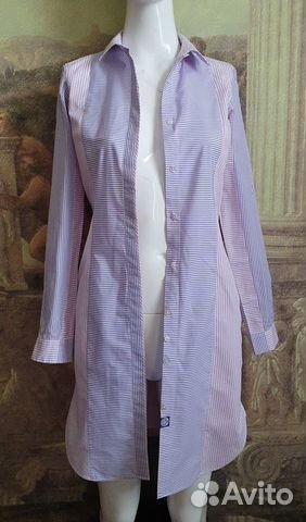 Paul smith S рубашка платье в тонкую полоску