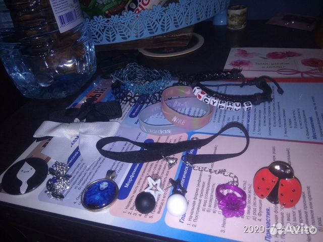 Украшения,кулон клык,меч,тату чокер,браслет