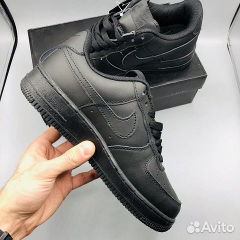 Кроссовки Nike Air Force 1 07 Low All Black черные Кроссовки Nike Air Force 1 07 Low All Black черные