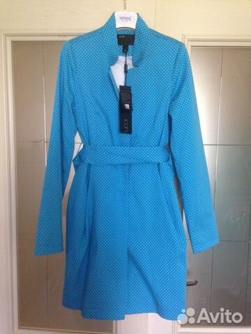 Симпатичное летнее пальто в горошек р. 44-46 Симпатичное летнее пальто в горошек р. 44-46
