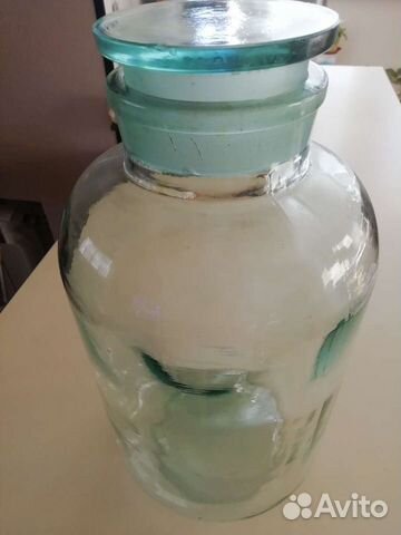 Старинная стеклянная банка СССР 5л