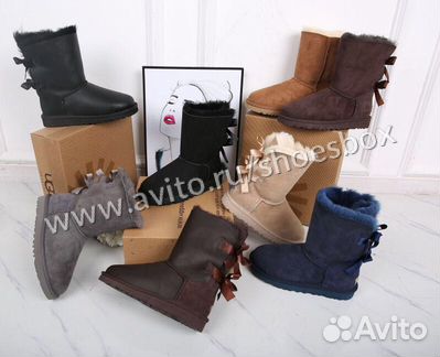 UGG с двумя лентами