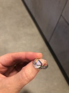 Кольцо с опалом из серебра