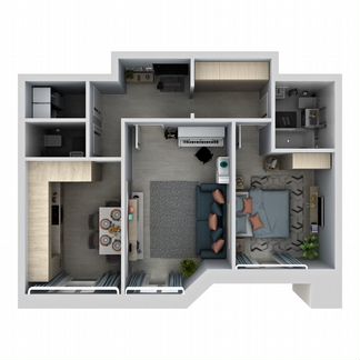 2-к квартира, 61.9 м², 20/21 эт.