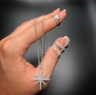 Apm Monaco серьги кольцо кулон Meteorites звезды