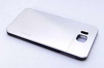 Чехол-накладка для Samsung G850 motomo металл/пластик серебро
