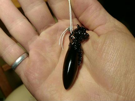 Серебряная подвеска с леопардом