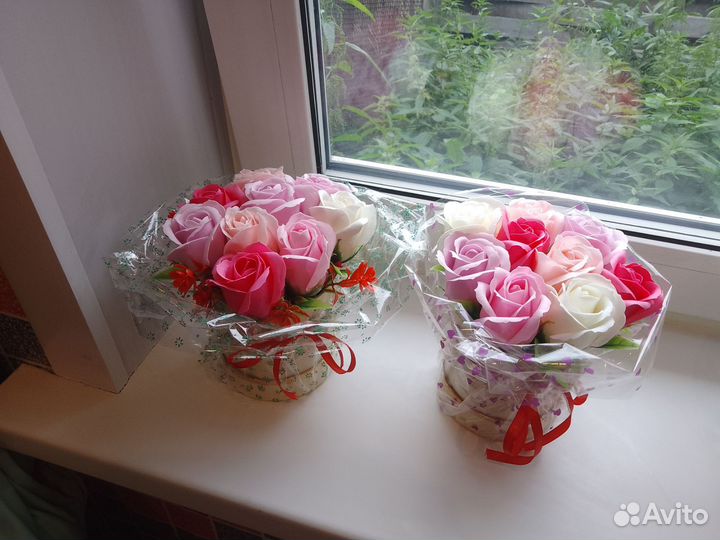 Букет цветов из мыла