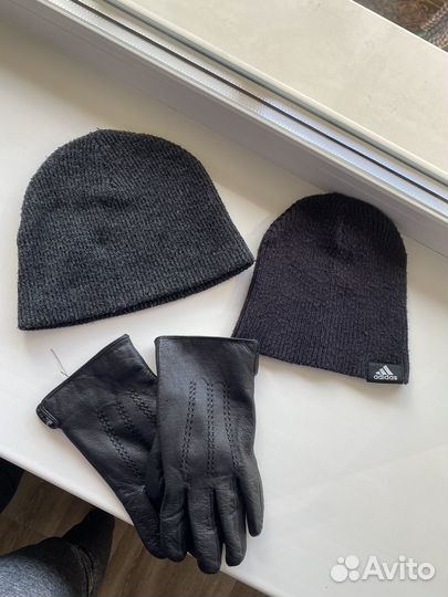 Перчатки и шапка мужские