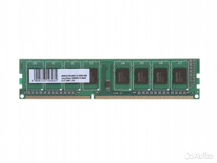 Модуль памяти qumo DDR3 dimm 8GB (PC3-12800) 1600M