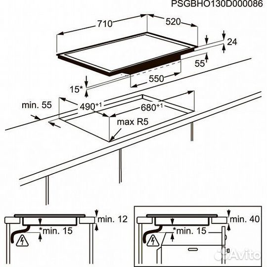 Поверхность electrolux ehl 97640 fk