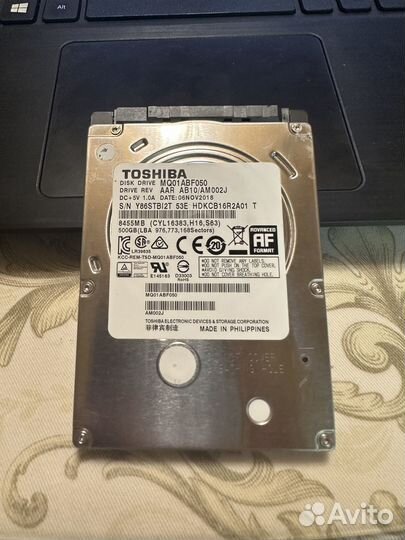 Жесткий диск для ноутбука на 500Гб (HDD-2.5)