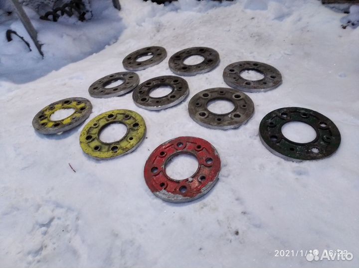 Проставки под колесные диски на ваз, толщина 8 мм