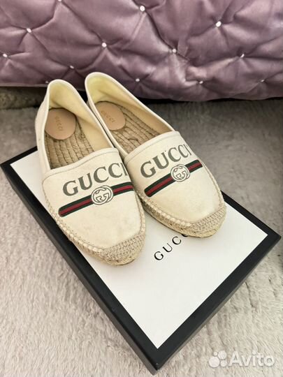 Эспадрильи gucci