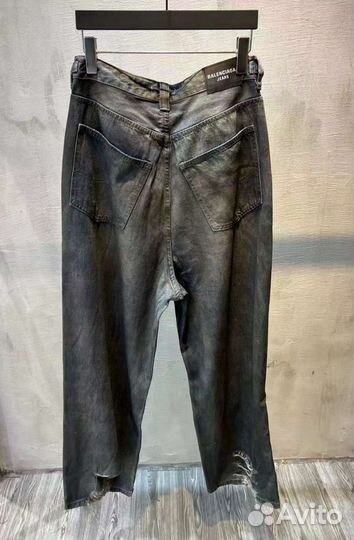 Джинсы Balenciaga distressed buggy 24SS