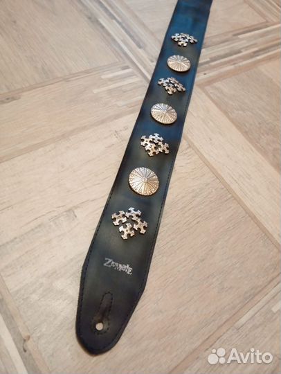 Ремень для электрогитары/ нат кожа