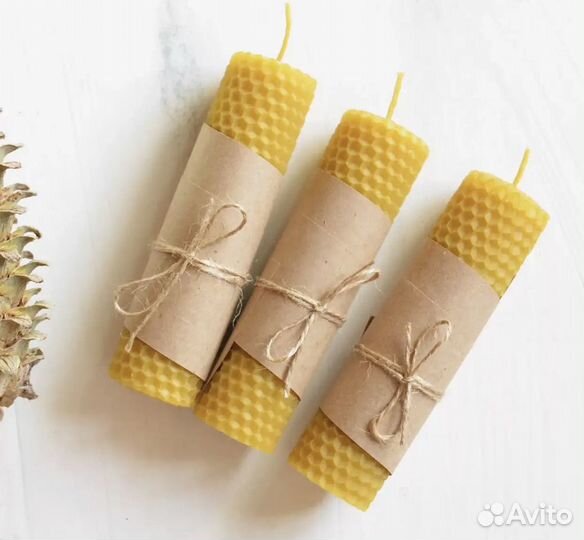 Набор свечей из вощины