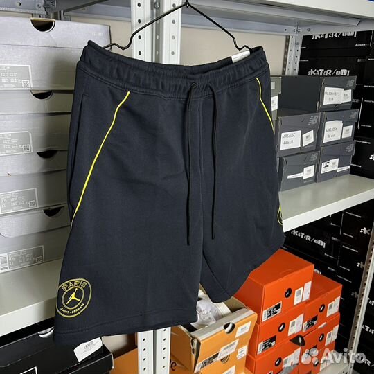 Шорты Nike x PSG Statement Black Yellow
