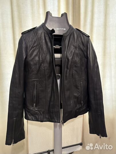 Куртка Naf Naf натуральная кожа 46 48 размер