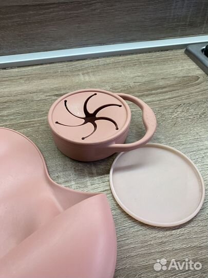 Набор детской силиконовой посуды