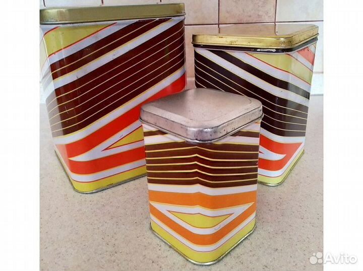 Банки жестяные СССР для продуктов