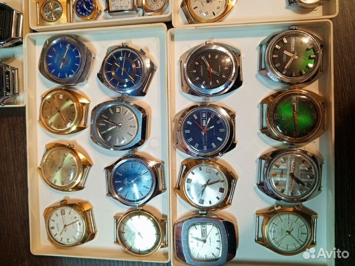 Коллекция винтажных механических часов СССР