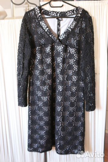 Платье трикотажный гипюр на чехле нарядное