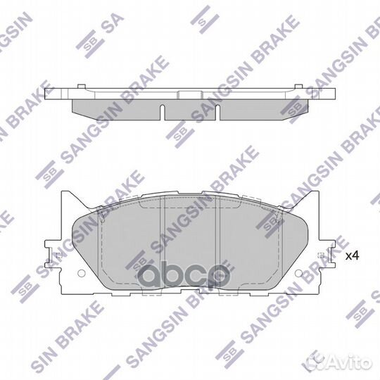 Колодки тормозные передние Toyota Camry (Sangsi