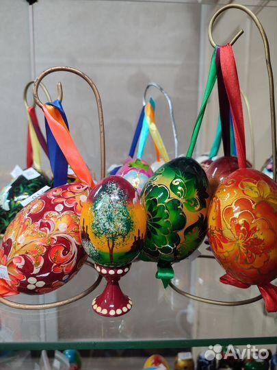 Яйцо деревянное ручная роспись