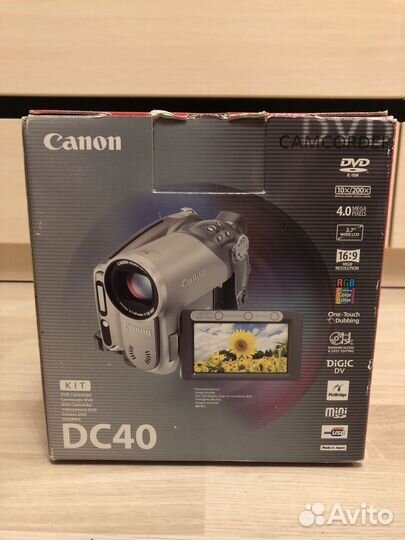 DVD видеокамера Canon DC40