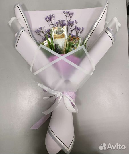 Букеты из чая, кофе и сладостей