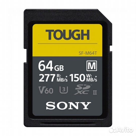 Sony tough sdxc 64GB SF-M UHS-II U3 V60 150/277