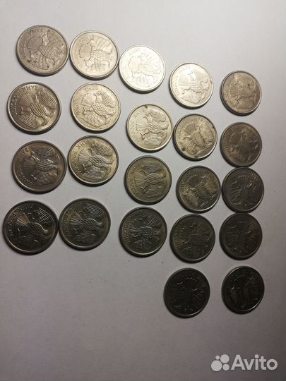 Монеты 10 рублей 1993 г. магнитные