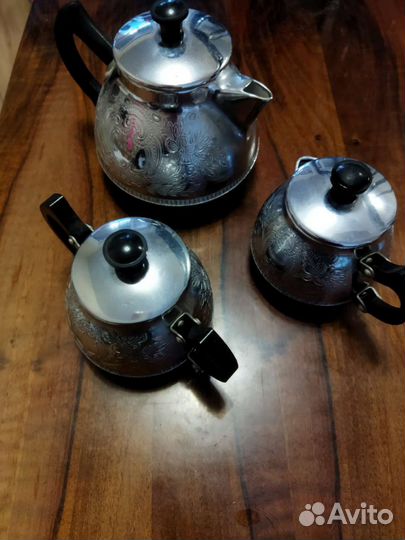 Чайный сервиз мельхионовый СССР