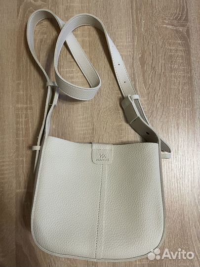 Сумка из экокожи бежевая