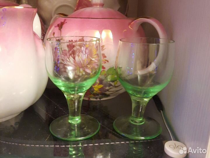 Рюмки СССР урановое стекло