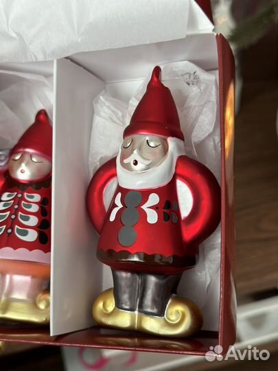 Ёлочные игрушки IKEA vinter 2022 стекло