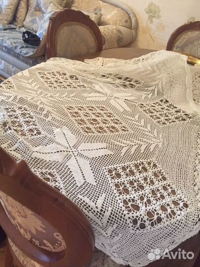 Скатерть старинная ручной работы