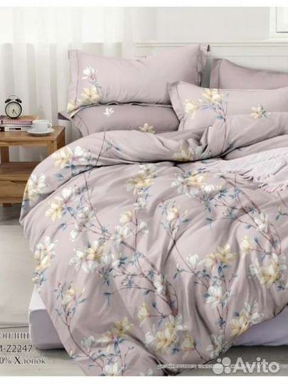 Белье постельное Поплин Семейный