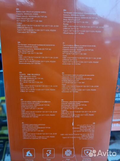 Повербанк (powerbank) (Power Bank) Hoco 90000mAh