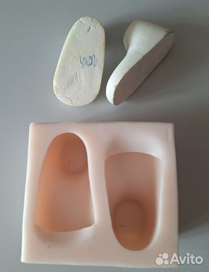 Силиконовая форма для кукольный обуви