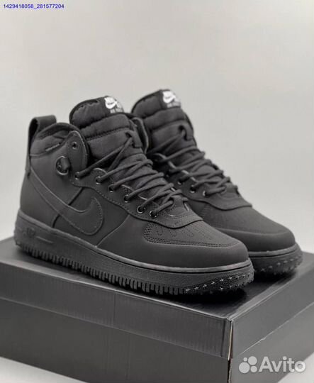 Ботинки Nike Air Force 1 Duckboot (с мехом) (Арт.15740)