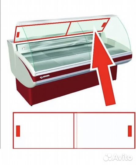 Шторки/дверцы для холодильных витрин